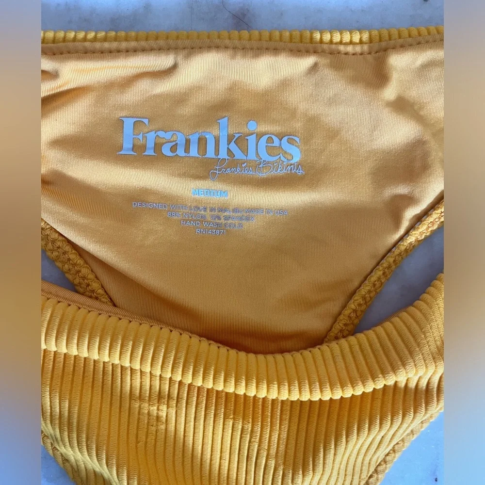 Frankie’s Bikinis yellow sexy and sporty bikini